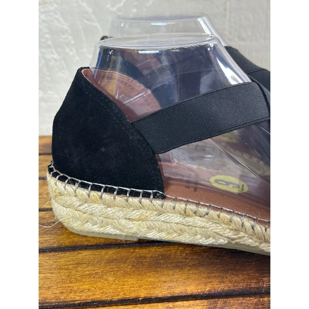 Fabiola Espadrille Flats Women's 9 Suede Cross Strap Slip On‎ Shoes